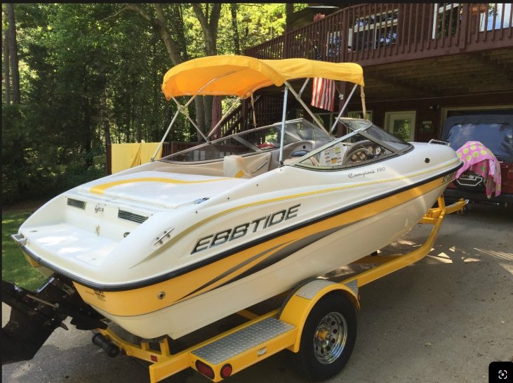 Ebbtide boat rear view